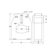ترانسفورمر جریان فشار ضعیف (LP50 (class:0.5